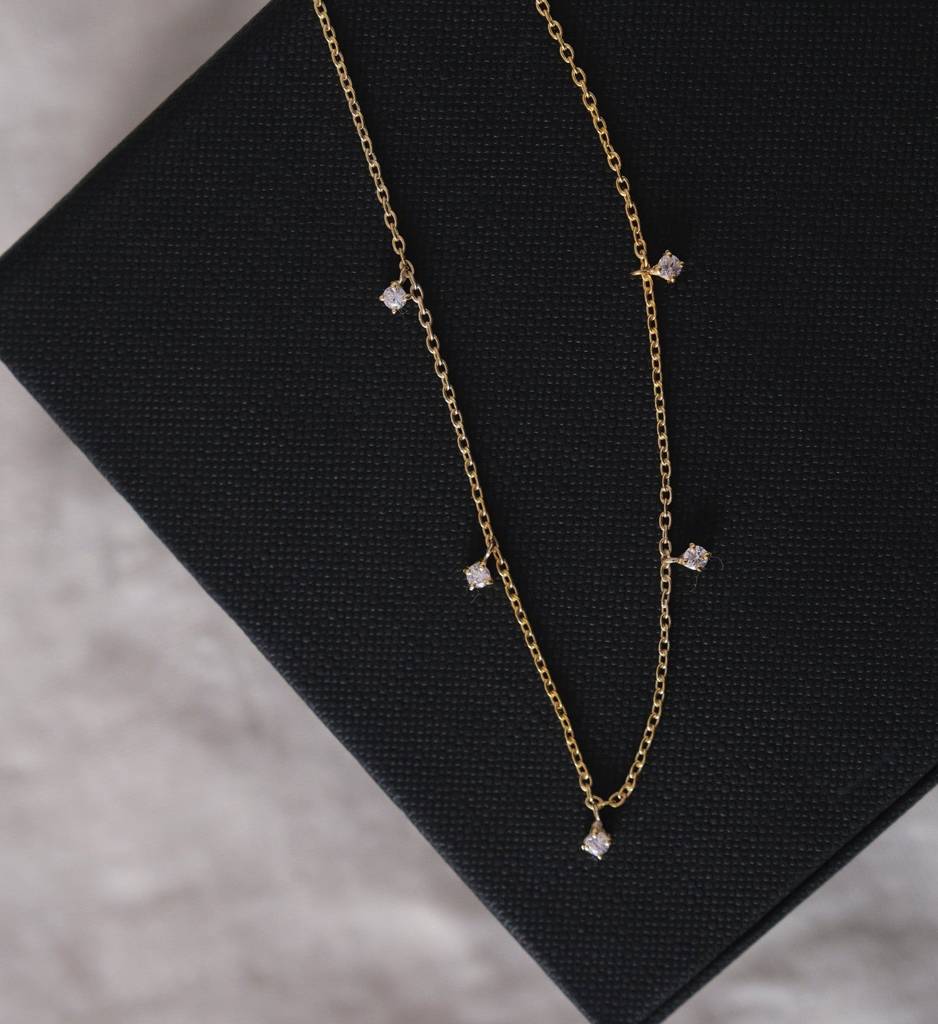 Drop Diamond Necklace : AJJSS0219