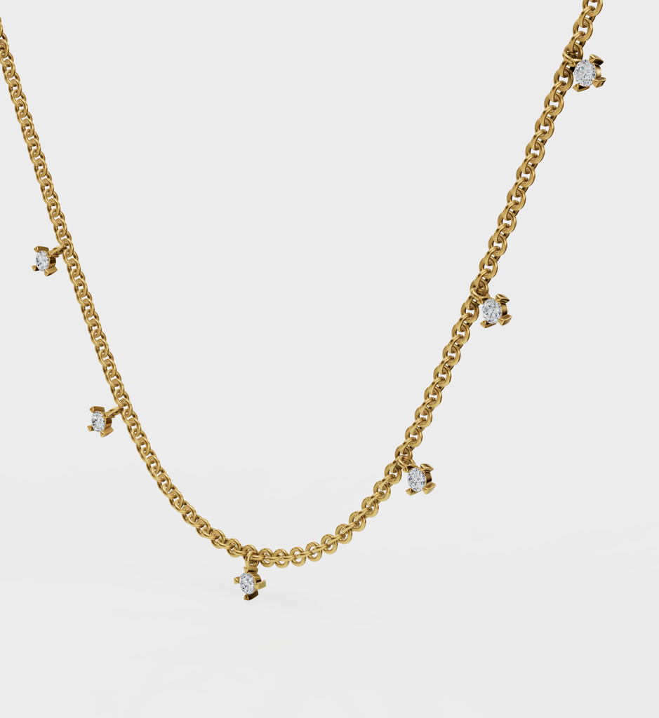 Drop Diamond Necklace : AJJSS0219