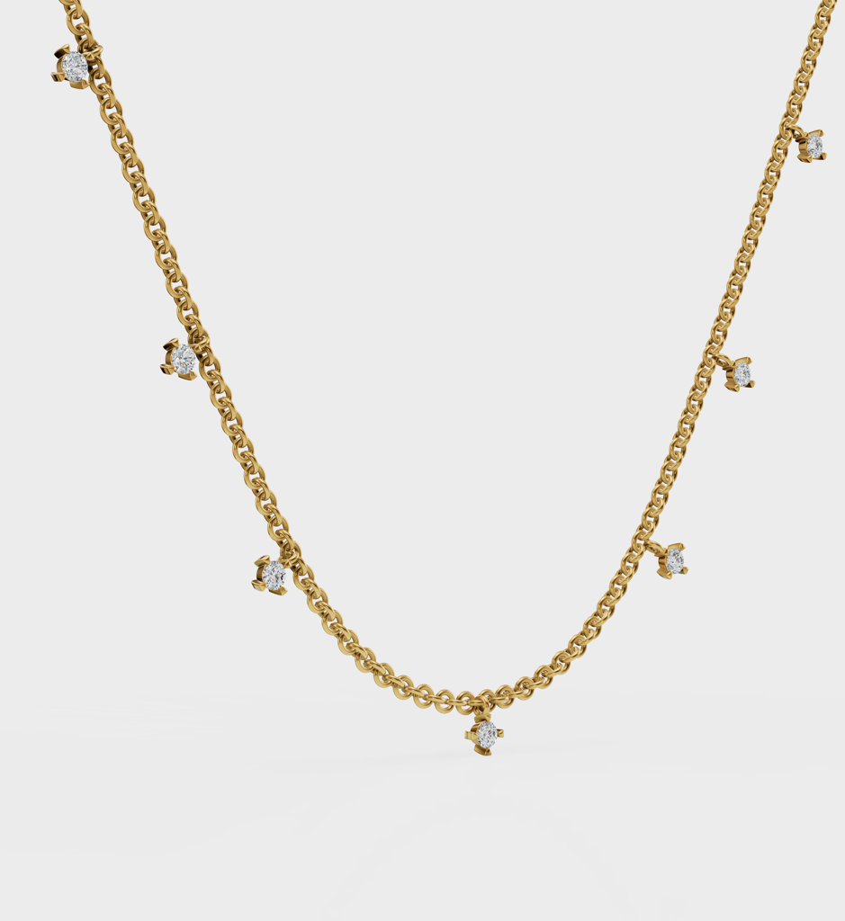 Drop Diamond Necklace : AJJSS0219