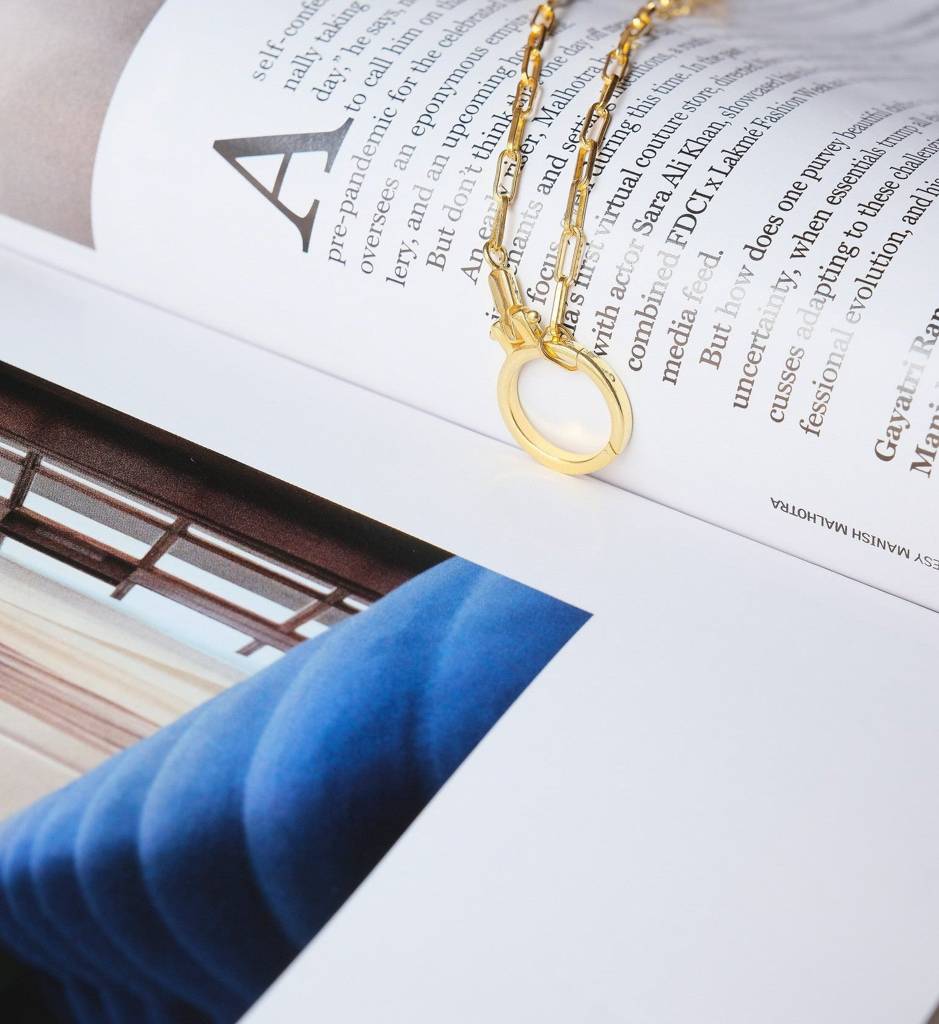 Open Lock Necklace : AJJSS0231