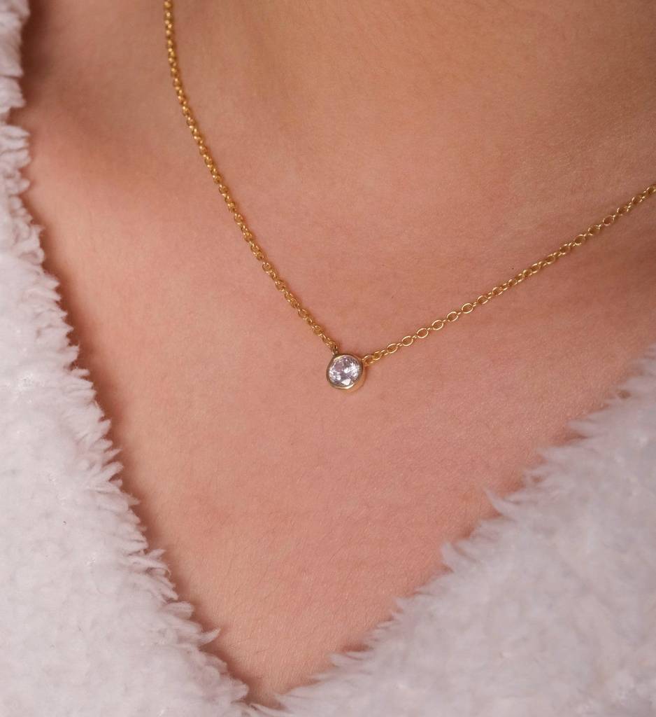 Solo Diamond Necklace : AJJSS0246