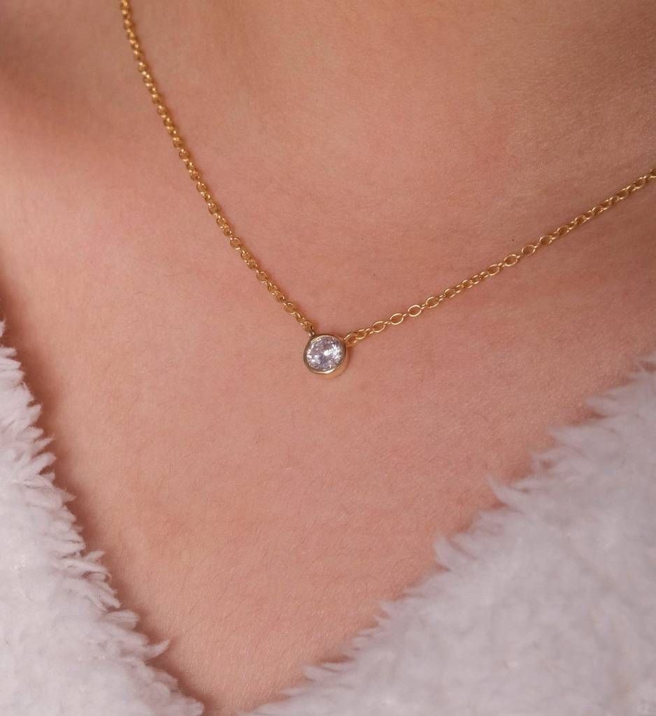 Solo Diamond Necklace : AJJSS0246