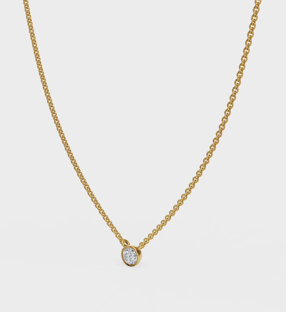 Solo Diamond Necklace : AJJSS0246