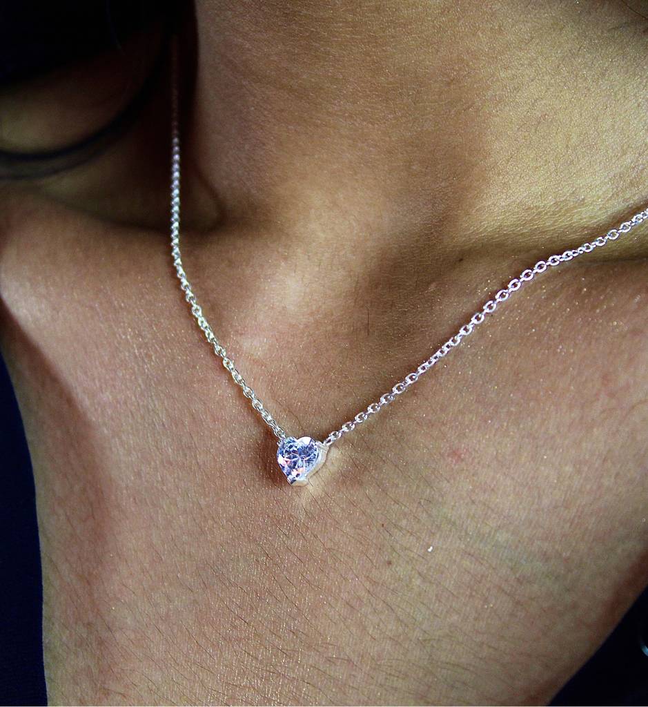 Heart Diamond Necklace : AJJSS0247