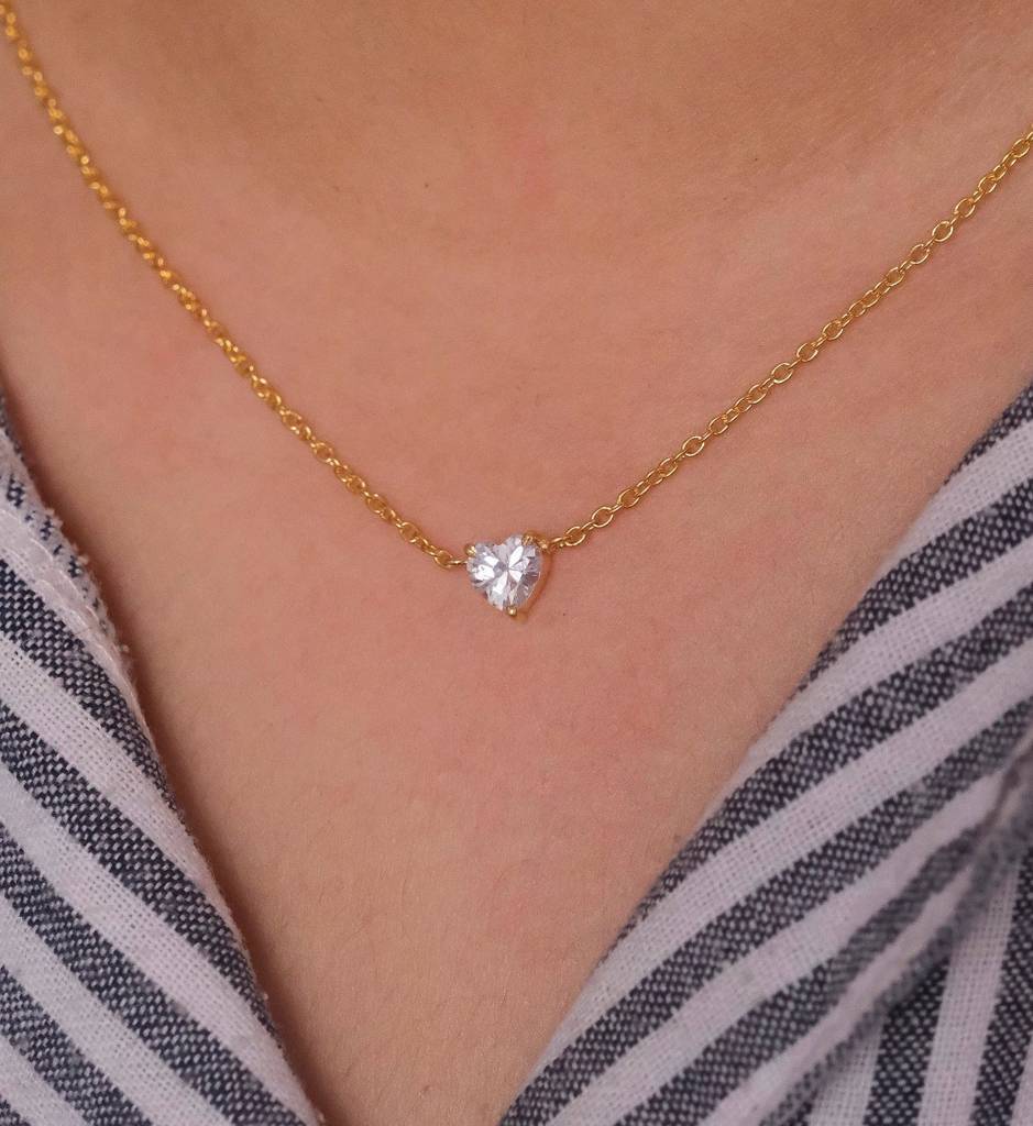 Heart Diamond Necklace : AJJSS0247