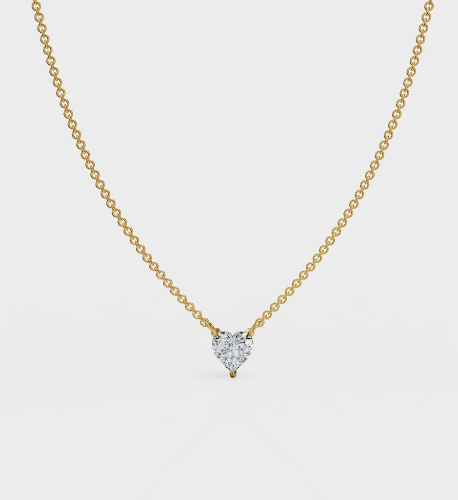 Heart Diamond Necklace : AJJSS0247