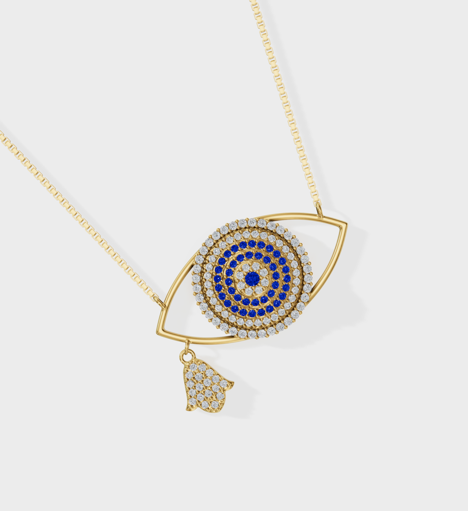 Evil Eye Necklace : AJJSS0250