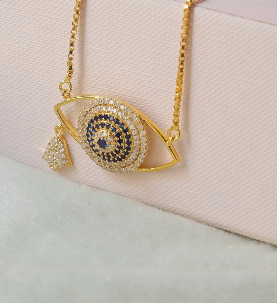 Evil Eye Necklace : AJJSS0250