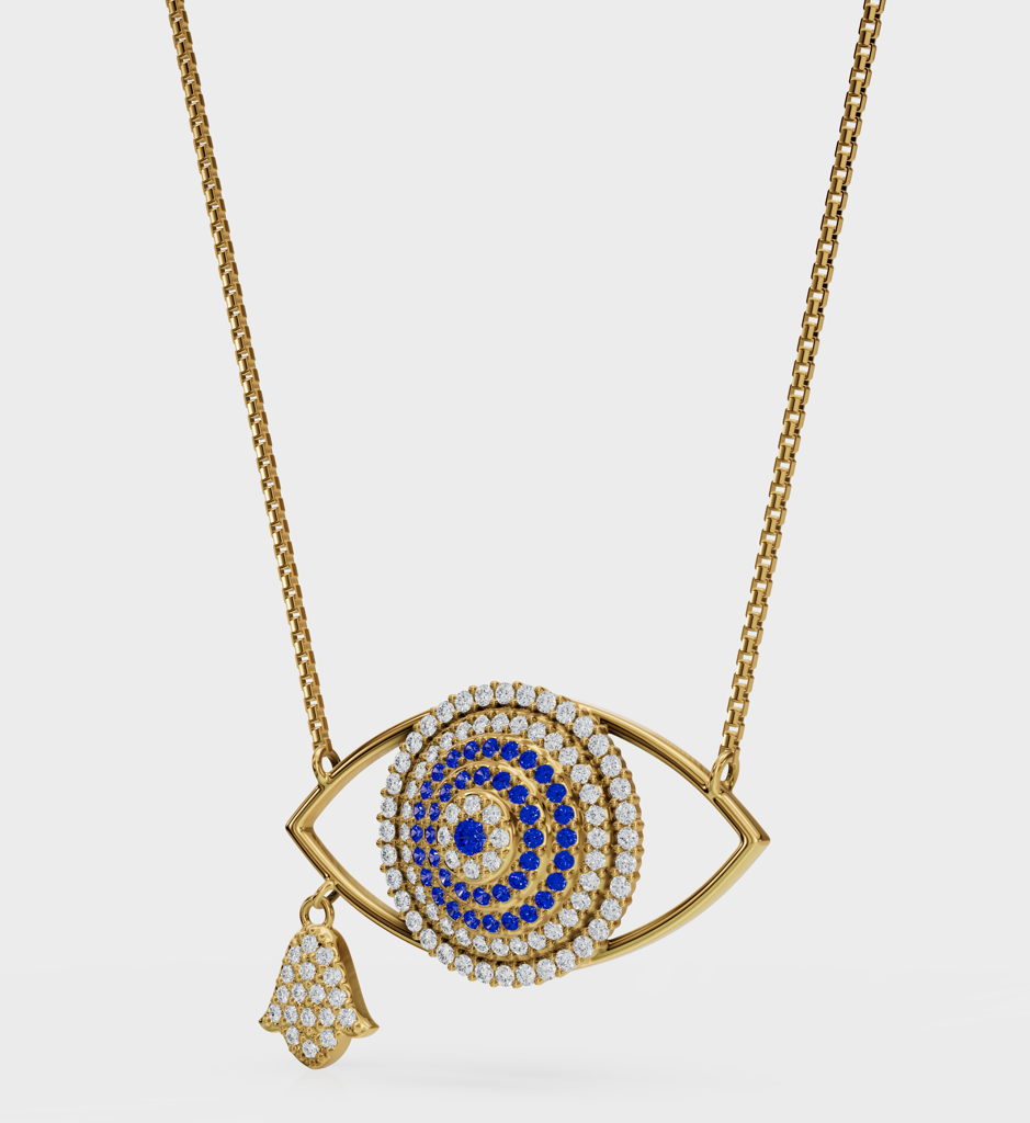 Evil Eye Necklace : AJJSS0250