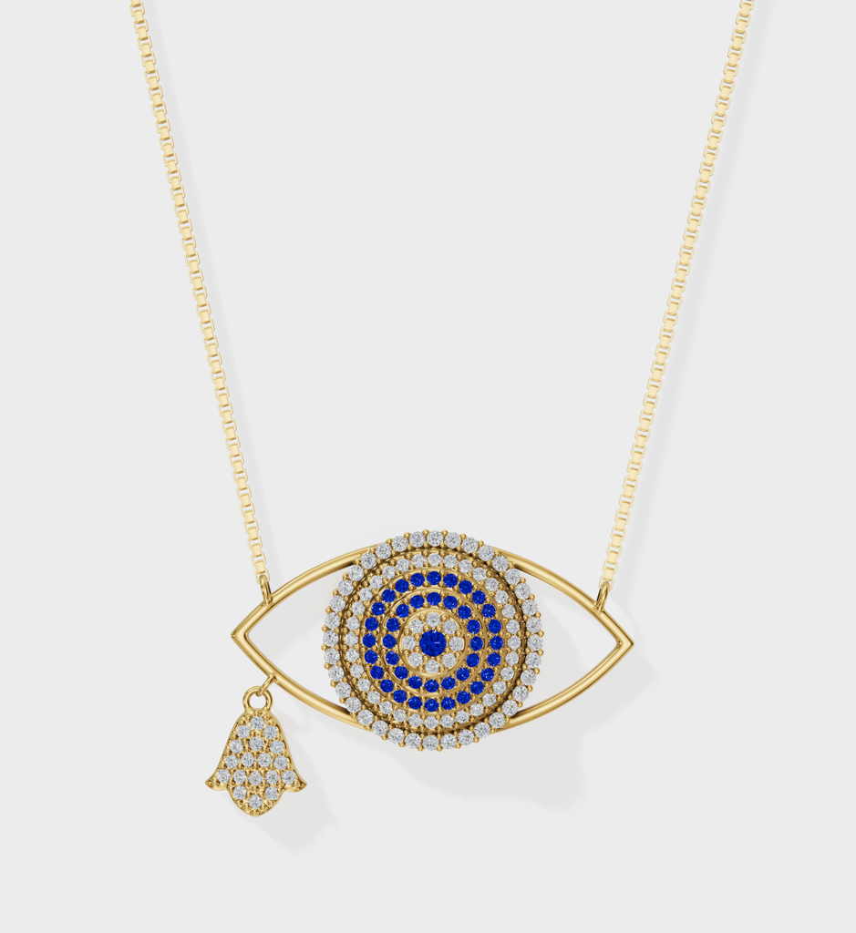 Evil Eye Necklace : AJJSS0250