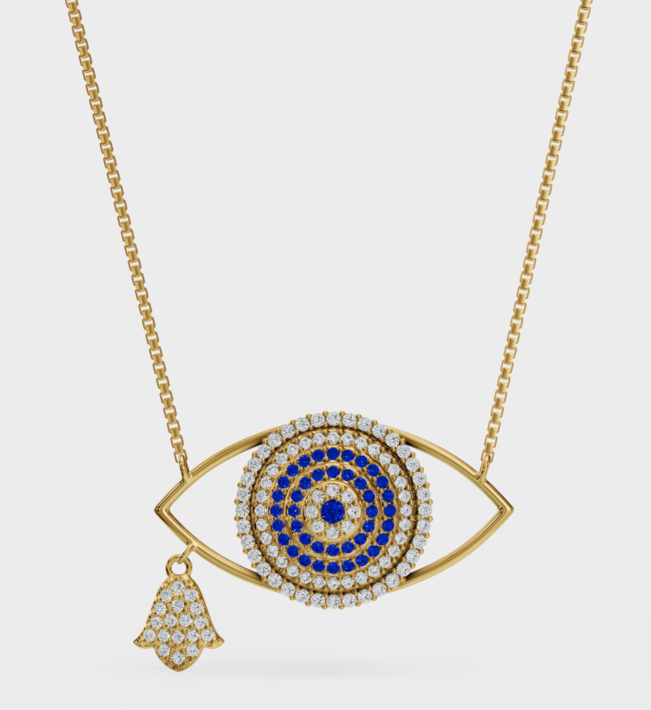 Evil Eye Necklace : AJJSS0250