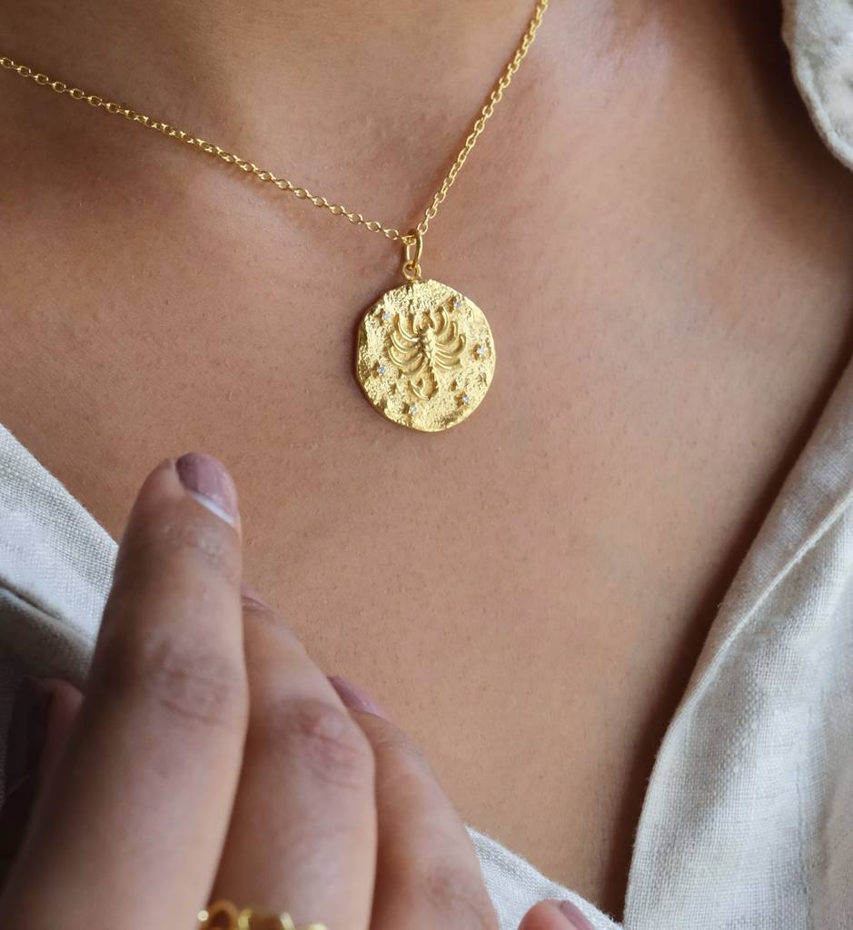 Scorpio Zodiac Necklace : AJJSS0258