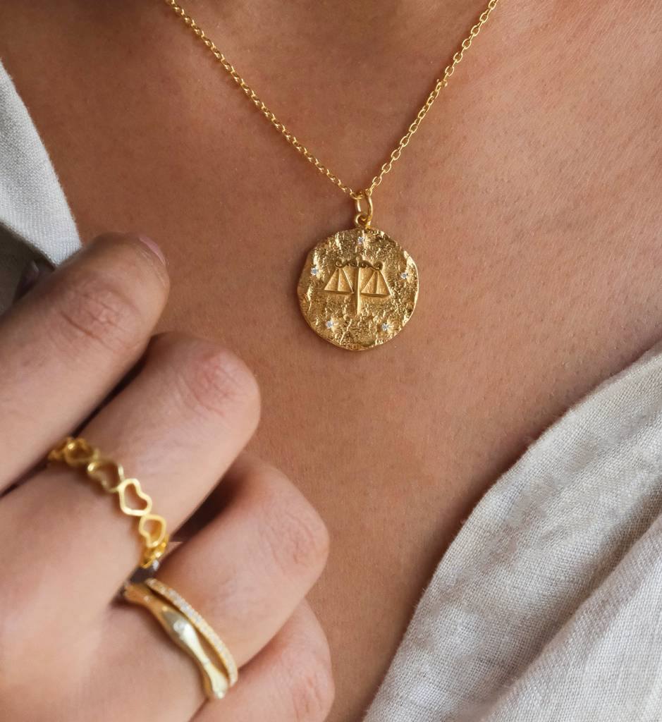 Libra Zodiac Necklace : AJJSS0261