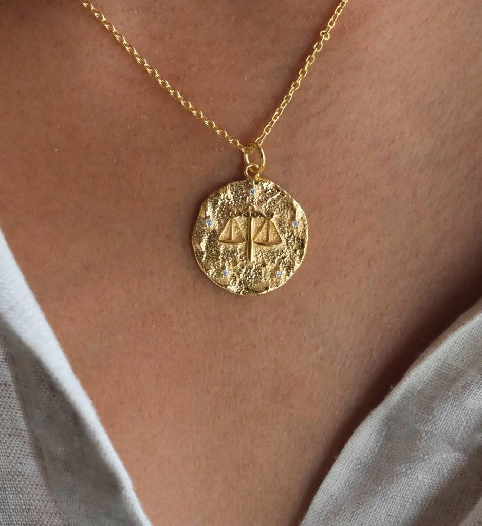 Libra Zodiac Necklace : AJJSS0261