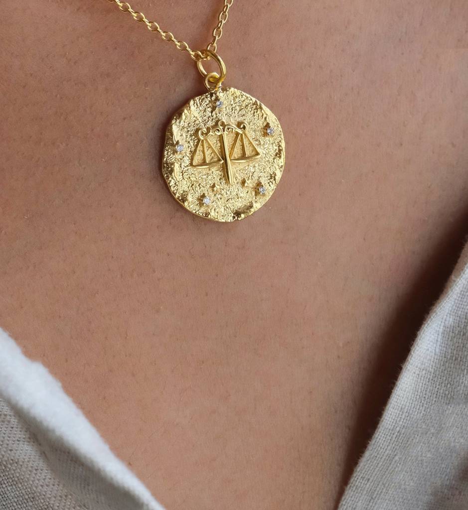 Libra Zodiac Necklace : AJJSS0261