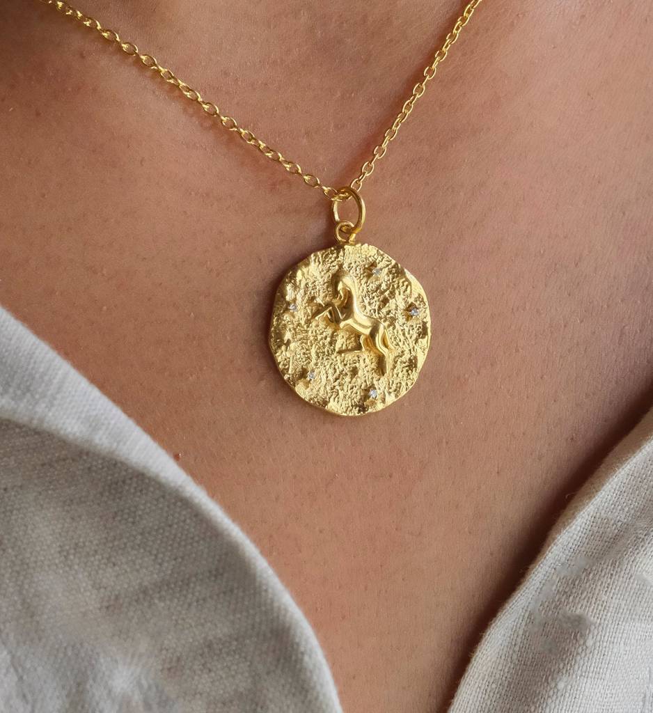 Aries Zodiac Necklace : AJJSS0266