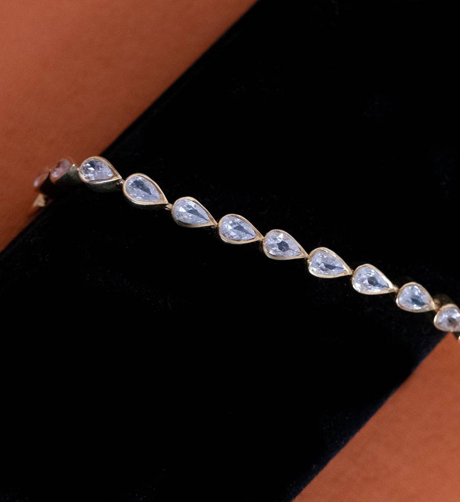 Pear Tennis Bracelet : AJJSS0279