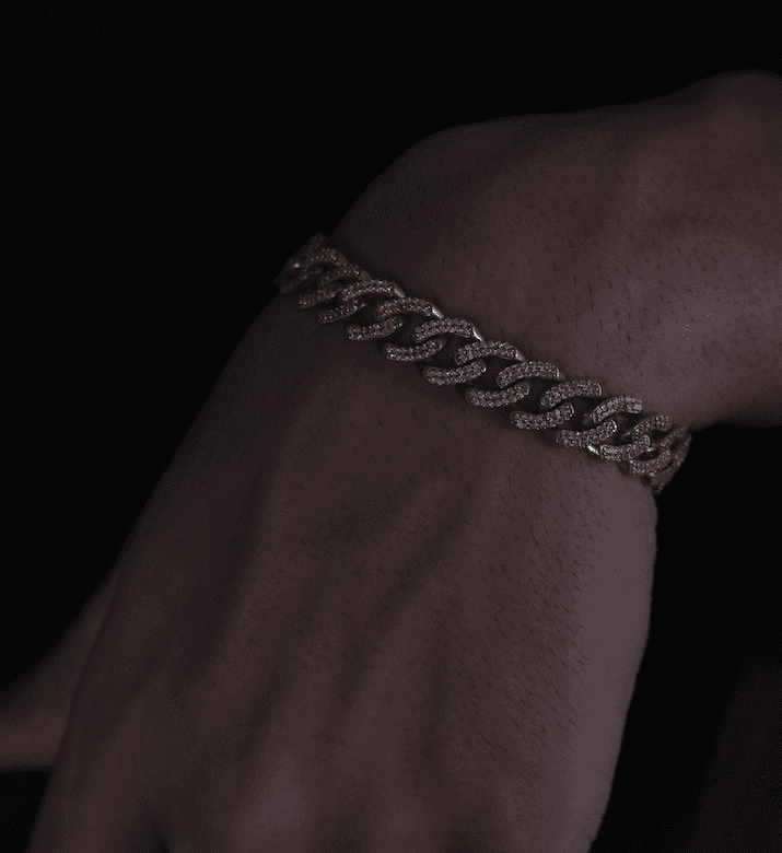 Cuban Diamond Bracelet : AJJSS0282
