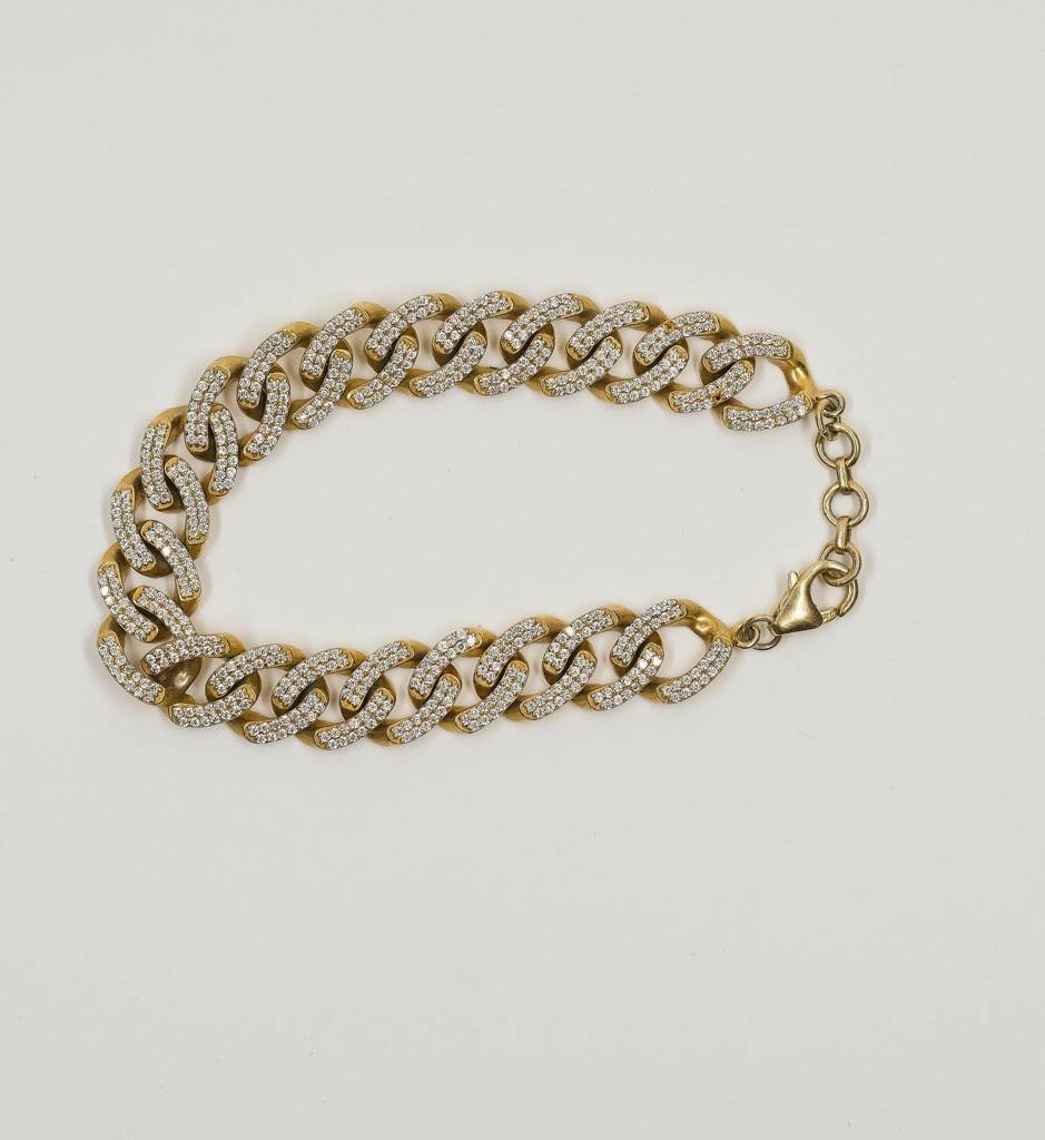Cuban Diamond Bracelet : AJJSS0282