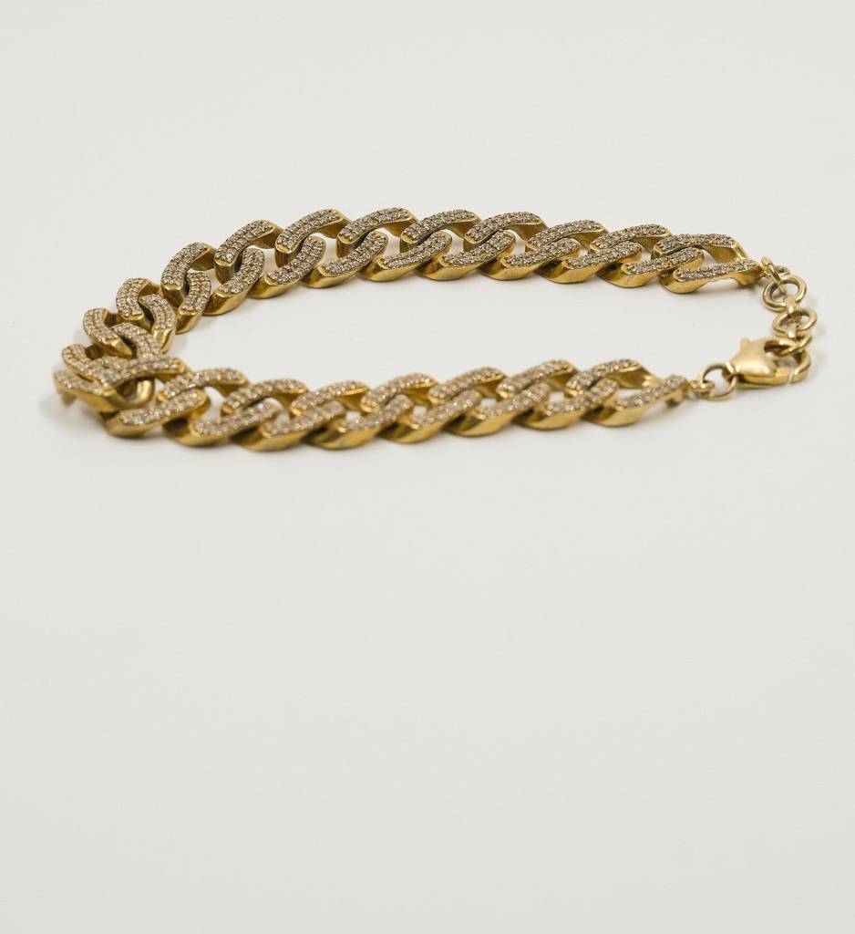 Cuban Diamond Bracelet : AJJSS0282