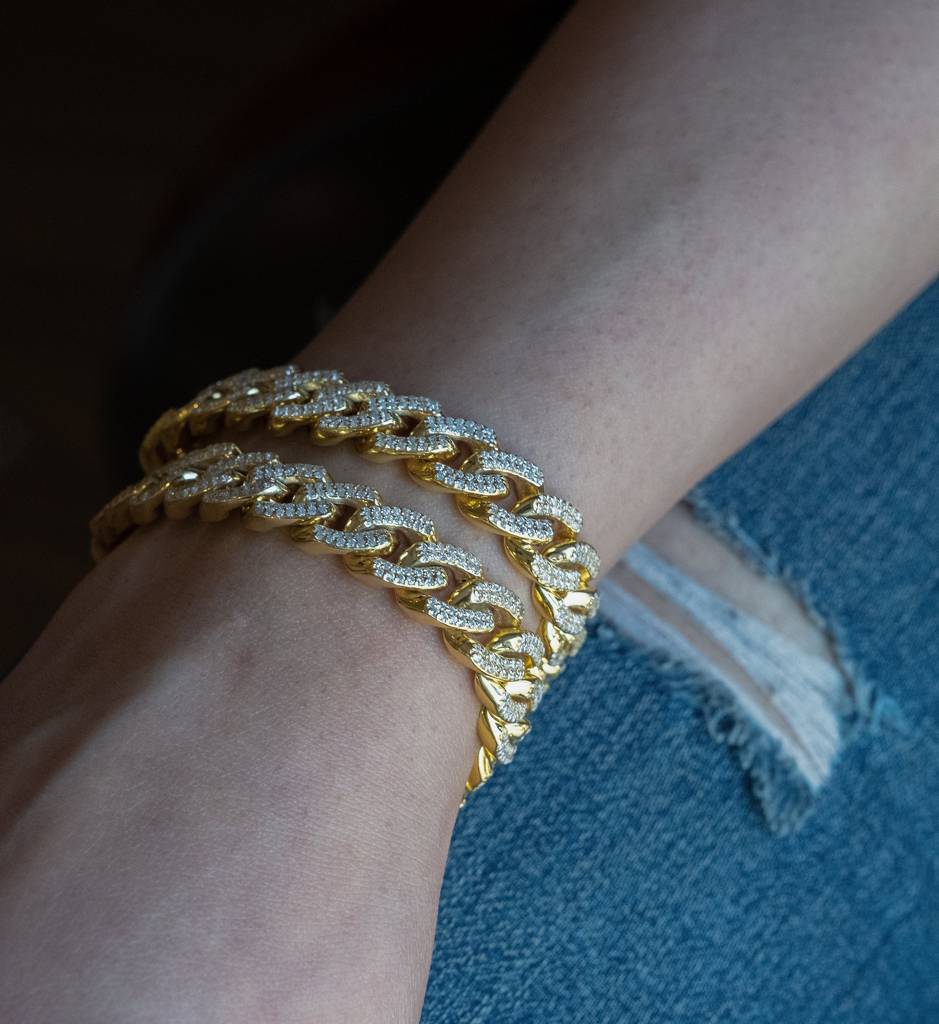 Cuban Diamond Bracelet : AJJSS0282