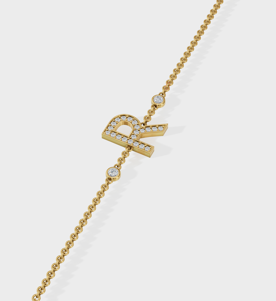 Single Letter Bracelet : AJJSS0308