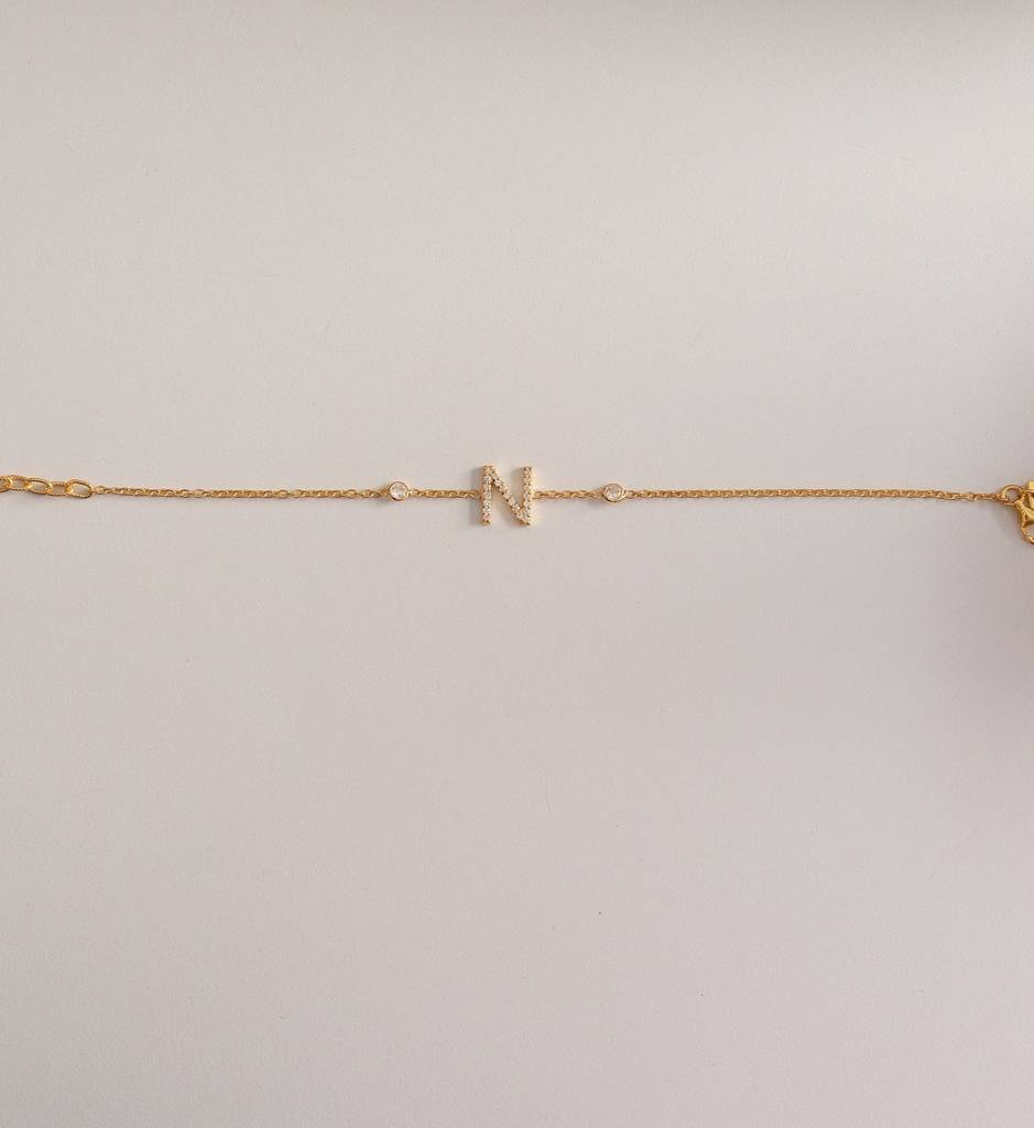 Single Letter Bracelet : AJJSS0308