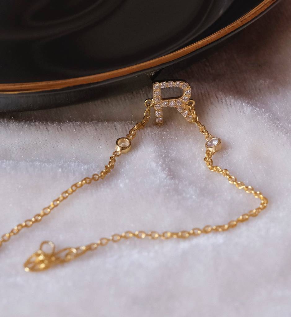 Single Letter Bracelet : AJJSS0308