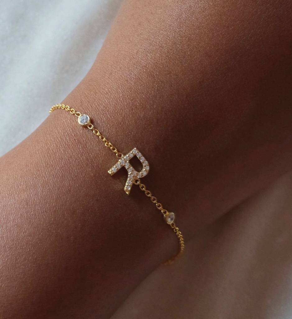 Single Letter Bracelet : AJJSS0308