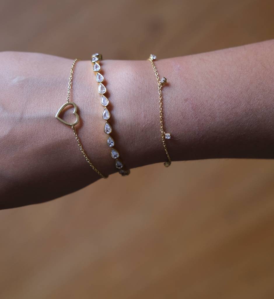 Drop Diamond Bracelet : AJJSS0315
