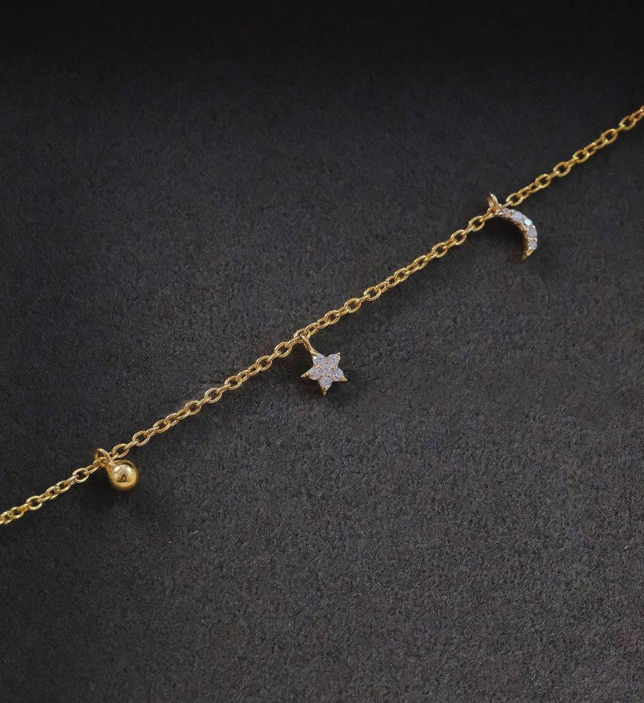 Star Moon Sun Bracelet : AJJSS0319