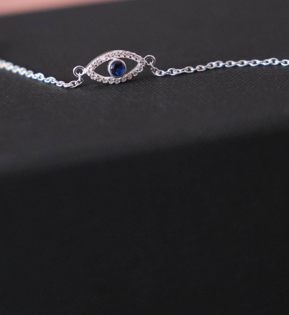 Blue Evil Eye Bracelet : AJJSS0320