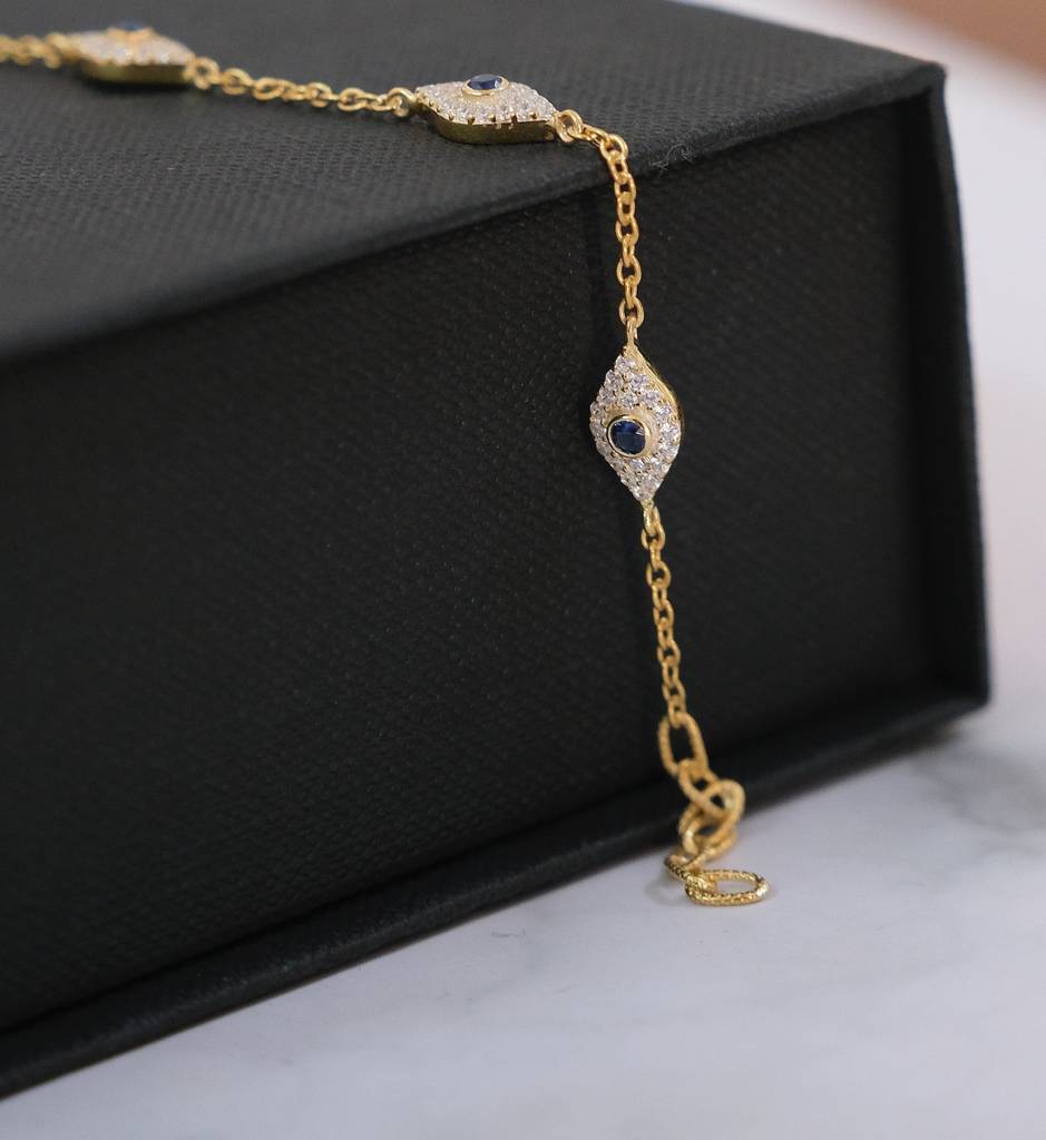 Evil Eye Diamond Bracelet : AJJSS0326