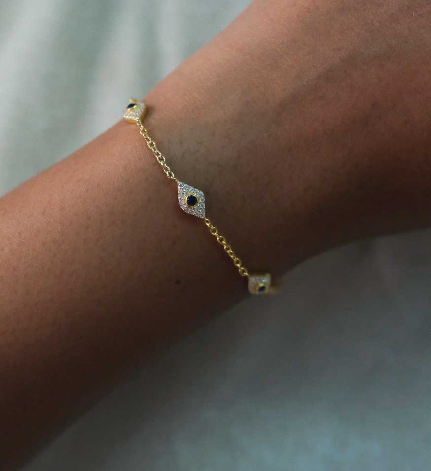 Evil Eye Diamond Bracelet : AJJSS0326