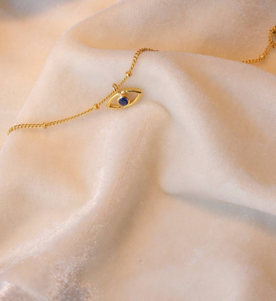 Drop Evil Eye Bracelet : AJJSS0349
