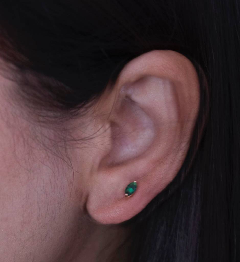 Emerald Marquise Studs : AJJSS0364