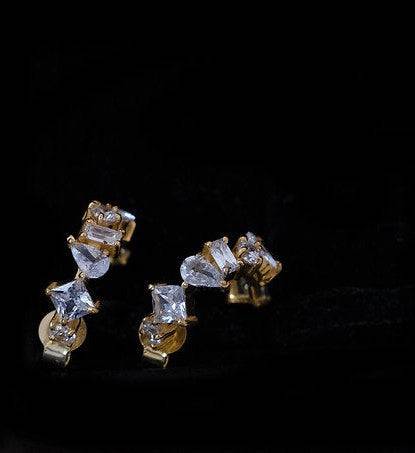 Multi Shape Cz Hoops Earring : AJJSS0392
