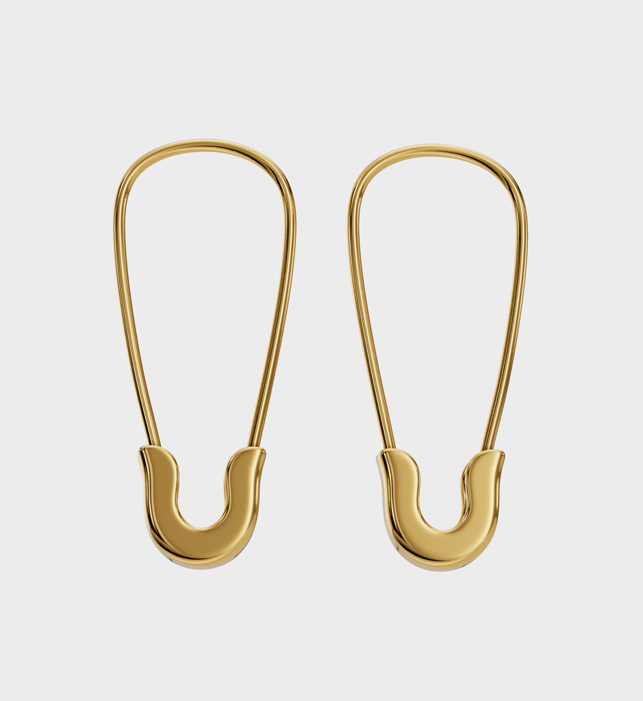 Safety Pin Earrings : AJJSS0412