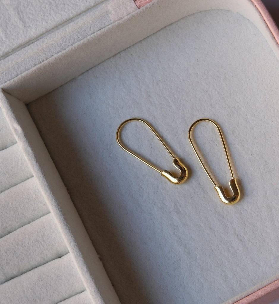 Safety Pin Earrings : AJJSS0412