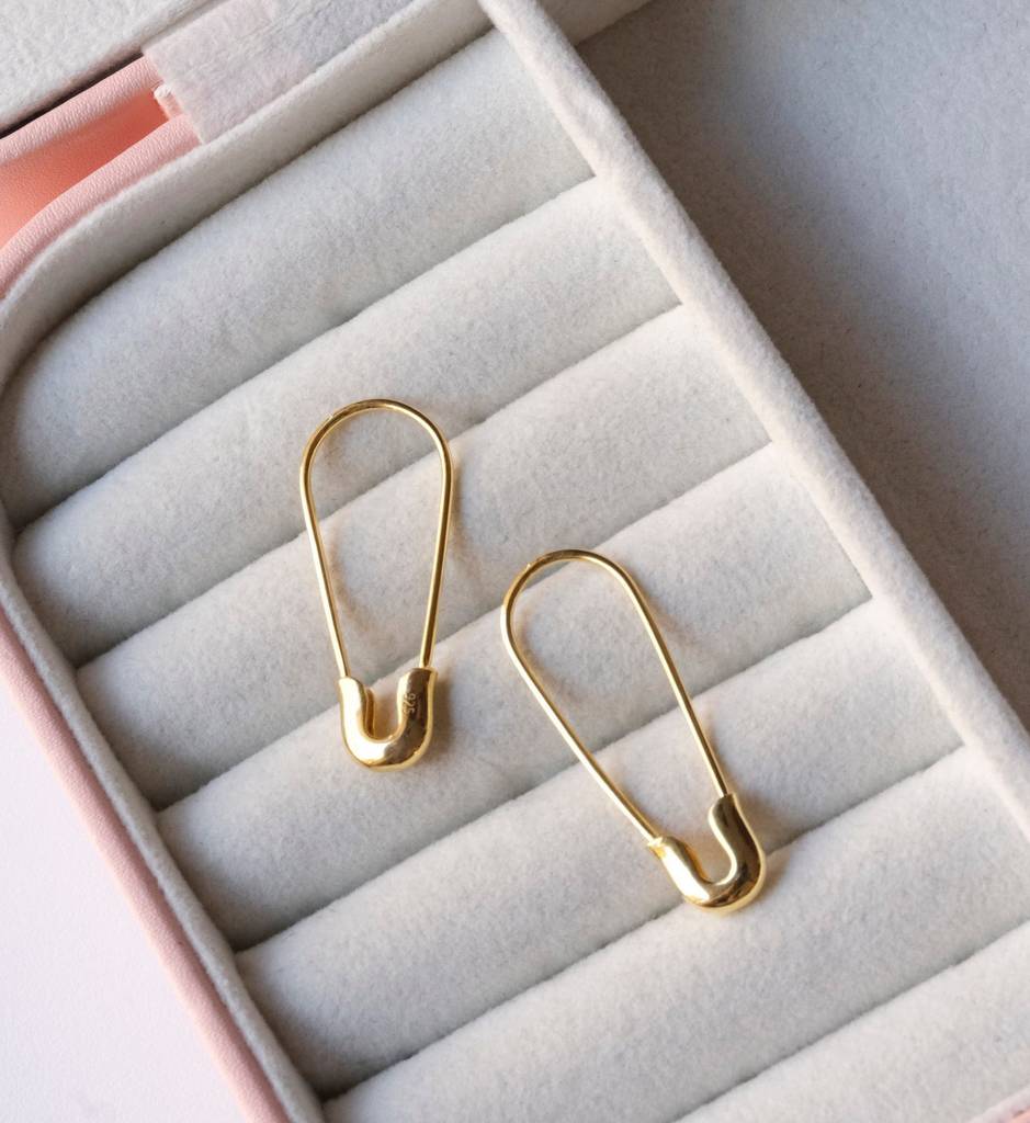 Safety Pin Earrings : AJJSS0412