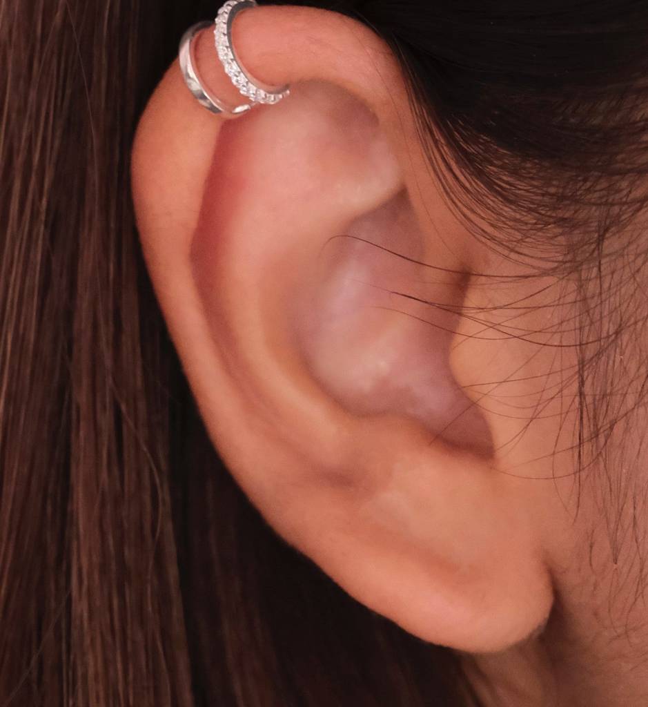 Half Diamond Ear Cuff : AJJSS0427