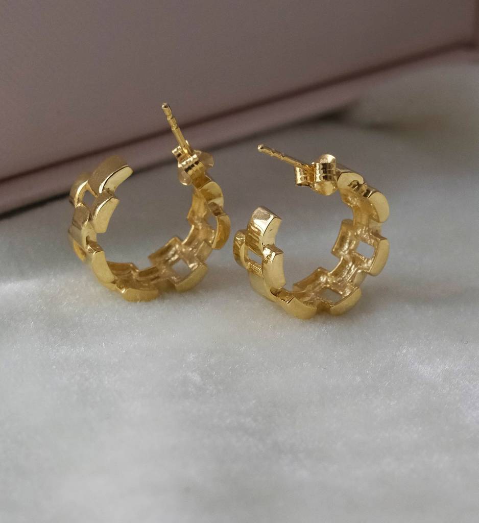 Wrist Watch Hoop Earring : AJJSS0440