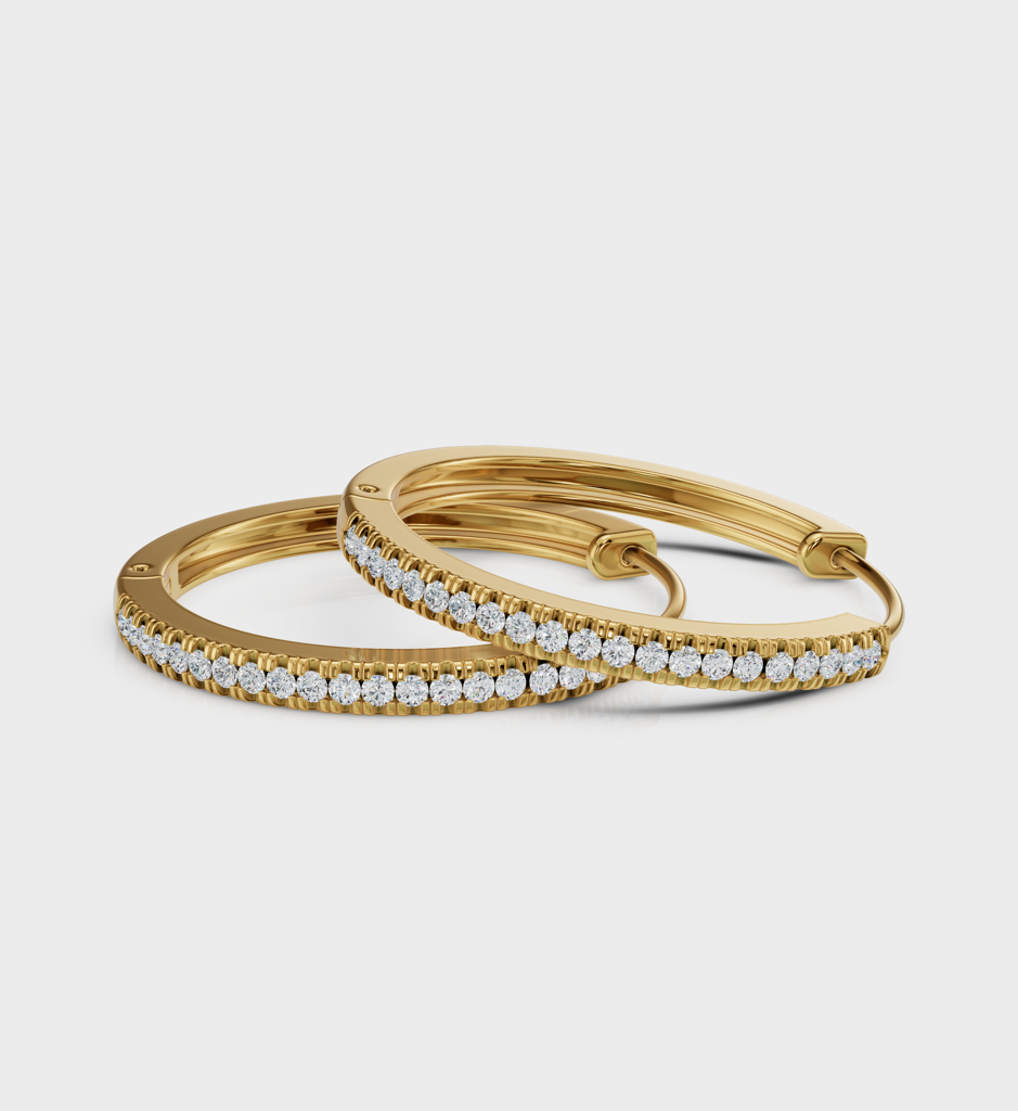 Cz Hoops Earring : AJJSS0488