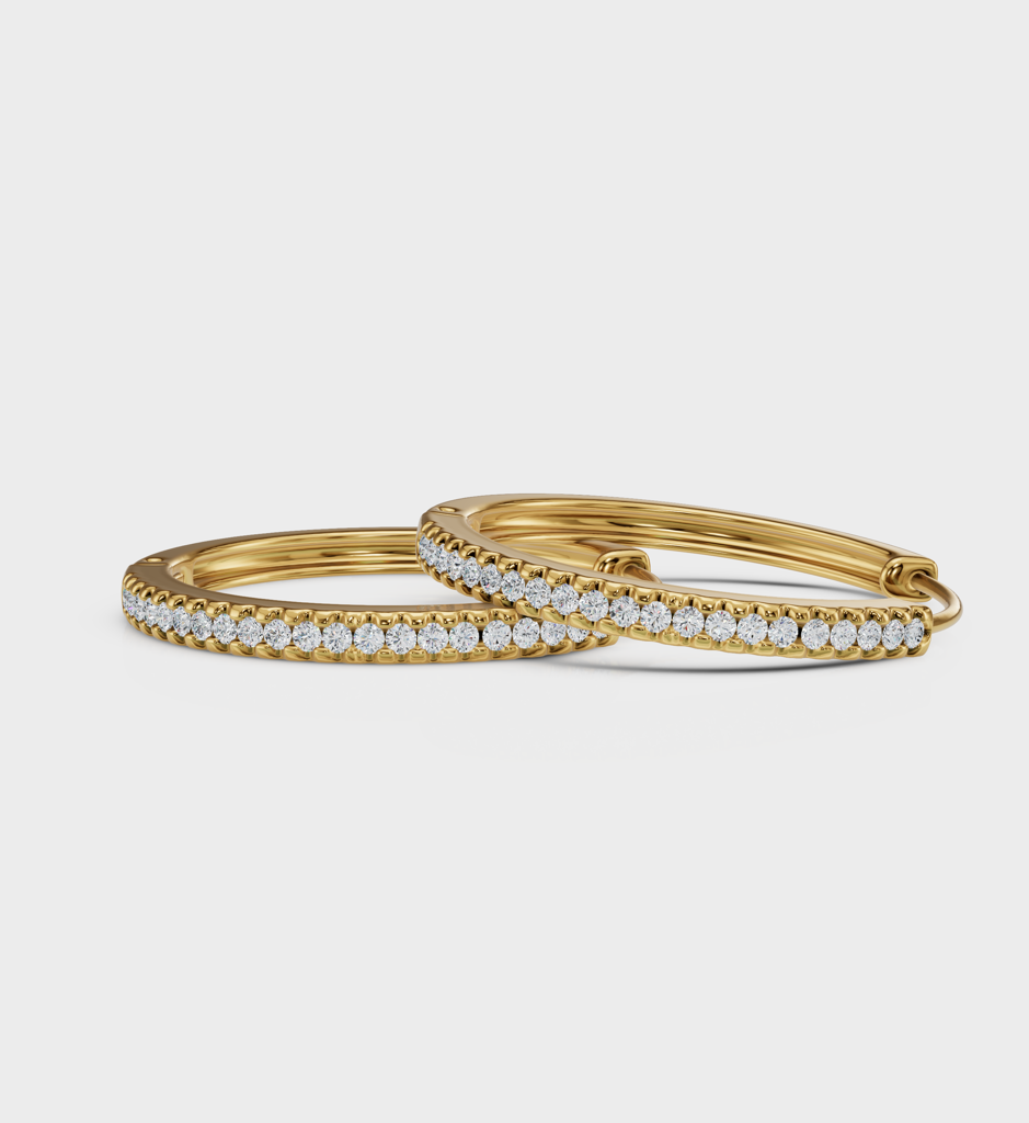 Cz Hoops Earring : AJJSS0488