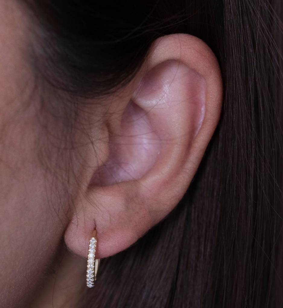 Cz Hoops Earring : AJJSS0488