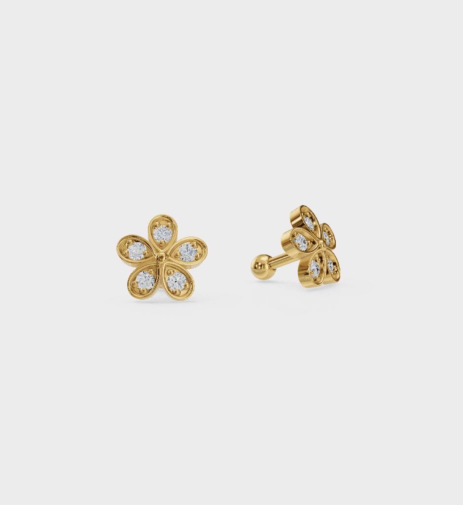 Flower Studs : AJJSS0604