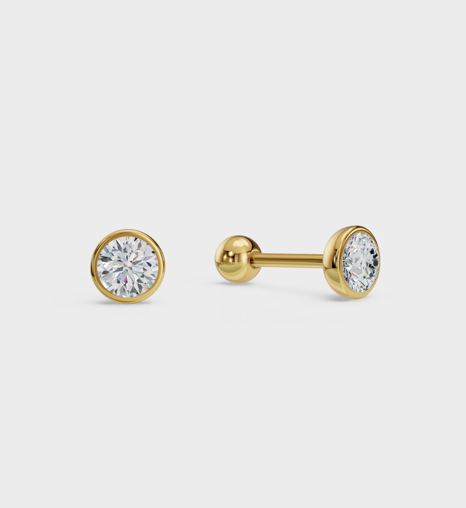 Round Diamond Studs : AJJSS0612