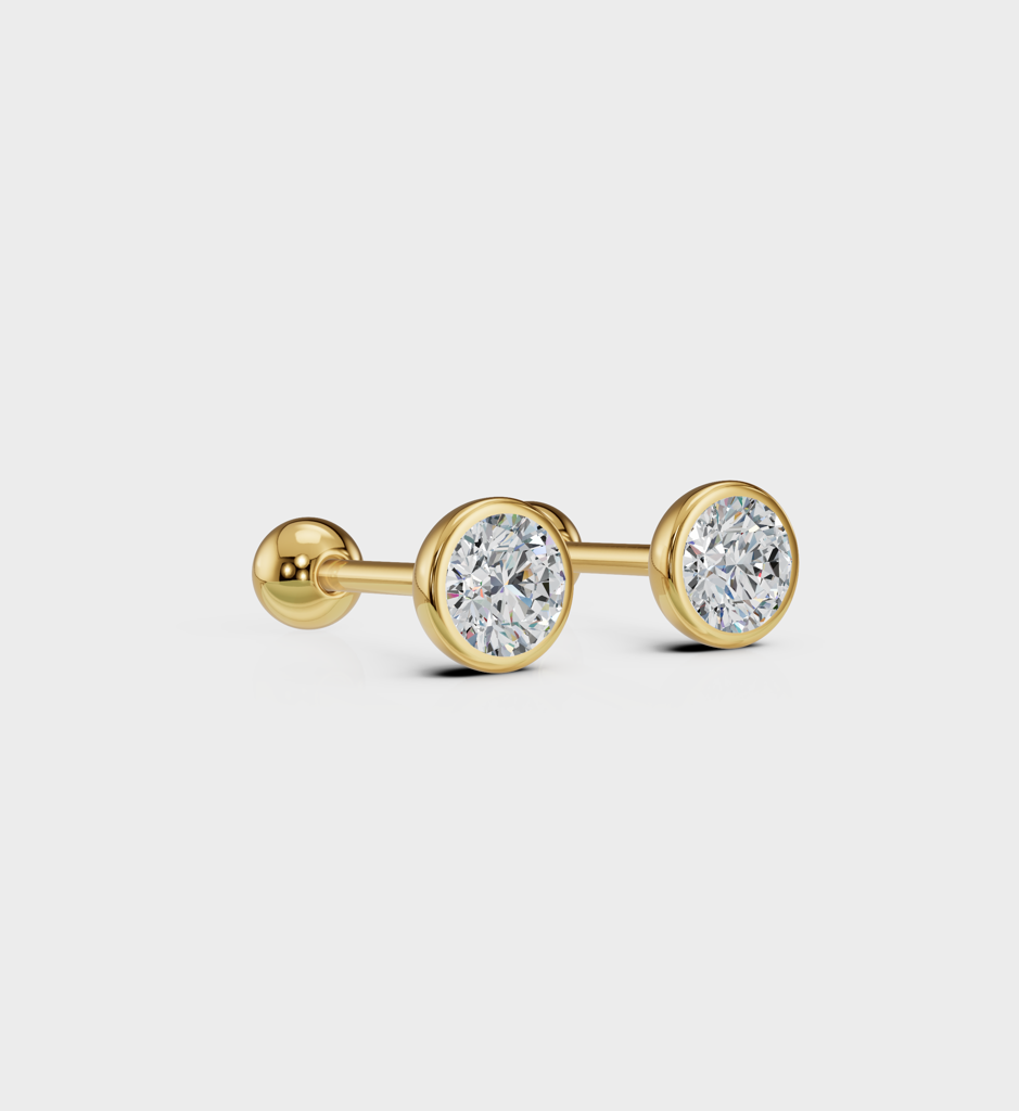 Round Diamond Studs : AJJSS0612