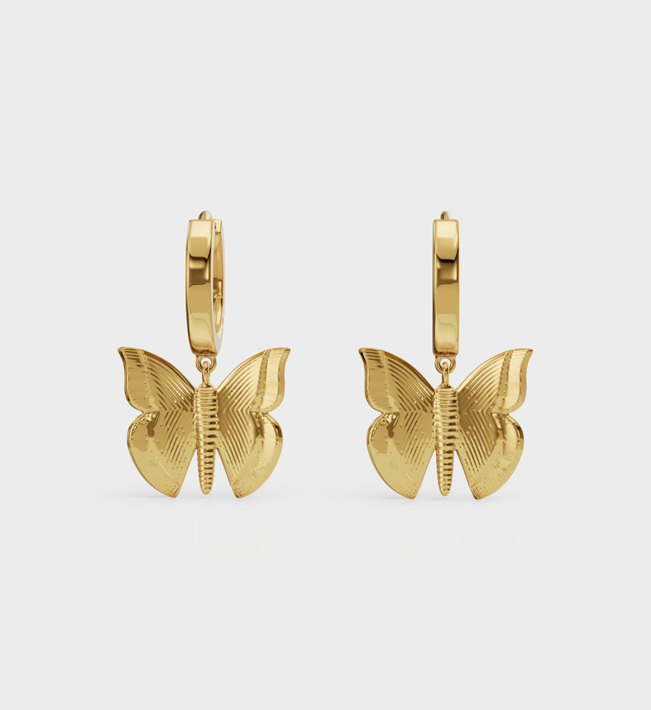 Gold Butterfly Huggies : AJJSS0634