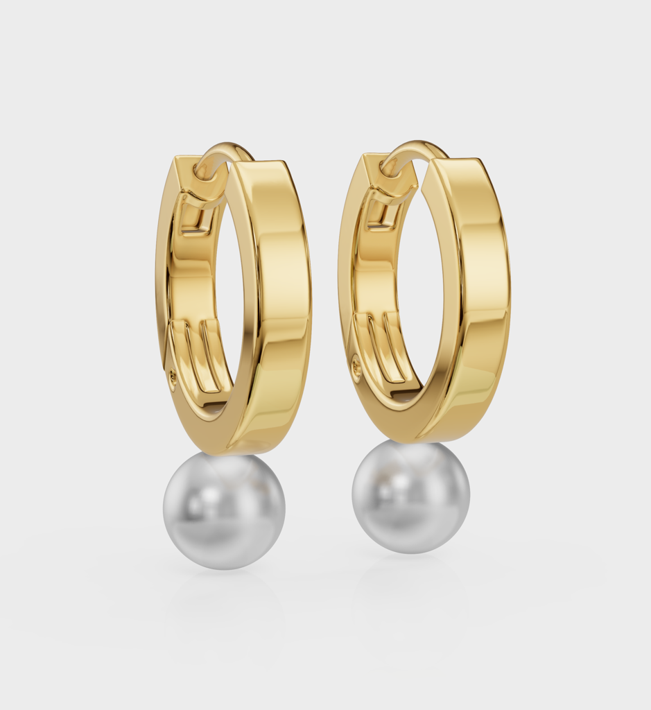 Pearl Drop Huggies : AJJSS0635